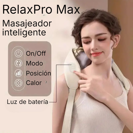 RelaxPro Max - Masajeador cervical recargable